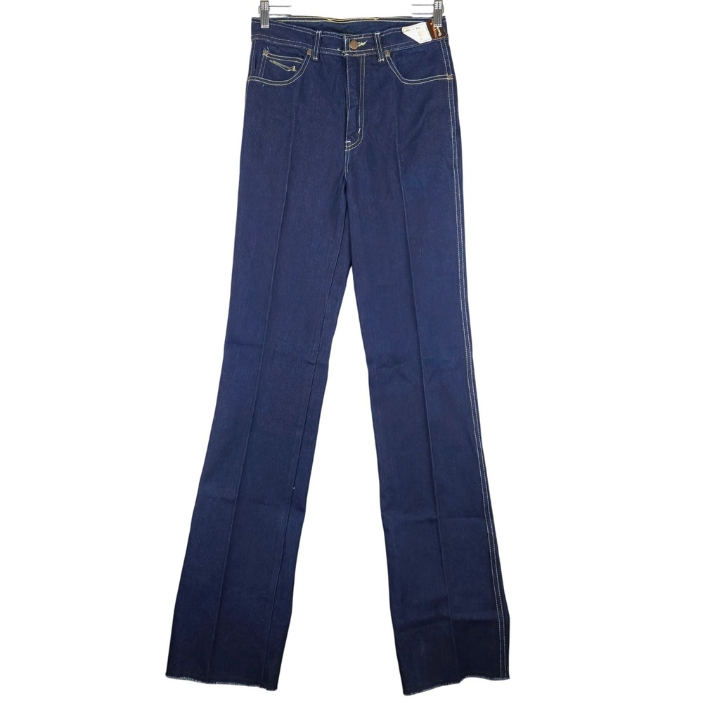 Vintage Concorde 83 Jeans Straight Leg High Waist Dark‎ Wash Denim 30 Unhemmed